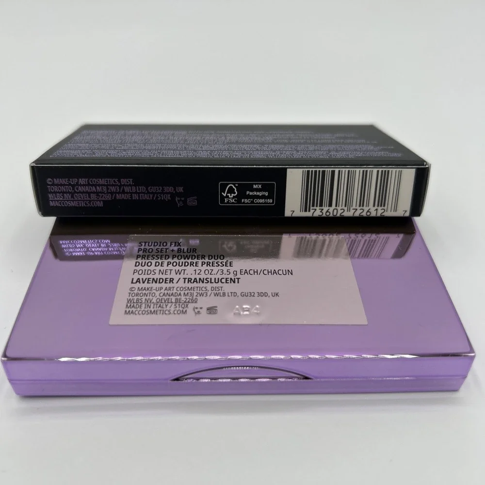 Mac Studio Fix Pro Set + Blur Pressed Powder Duo .12oz/3.5g Each NEW
